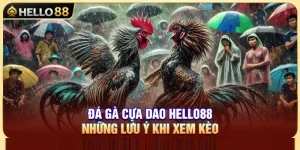 Đá Gà Cựa Dao Hello88 – Những Lưu Ý Khi Xem Kèo