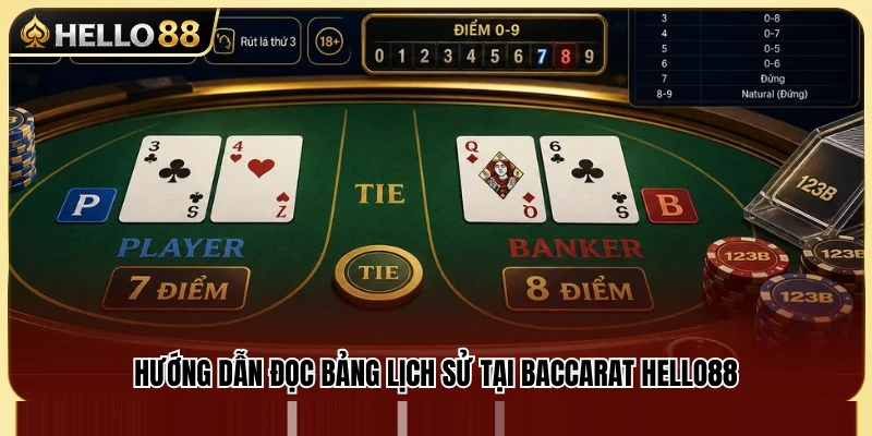 Baccarat Hello88 – Cách Đọc Bàn Và Theo Cầu Hiệu Quả 3 Cách theo dõi và hiểu các ký hiệu trên bảng lịch sử Baccara