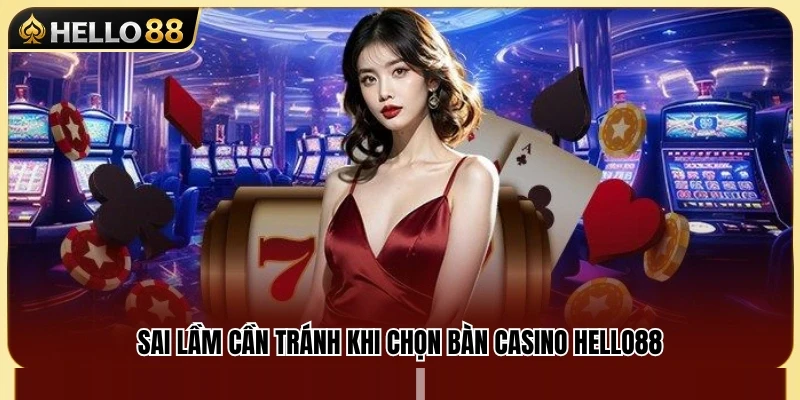 Cách Chọn Bàn Casino Hello88 Không Bị Cuốn Theo Ván 4 Sai lầm cần lưu ý để tránh đưa ra quyết định sai