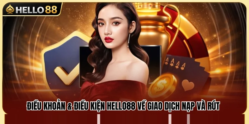Quy định về nạp tiền và rút tiền trong điều khoản & điều kiện Hello88