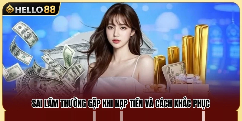 Những lỗi phổ biến khi nạp tiền cùng giải pháp xử lý hiệu quả 