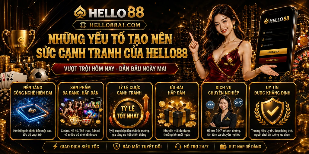Những yếu tố tạo nên sức cạnh tranh của Hello88 